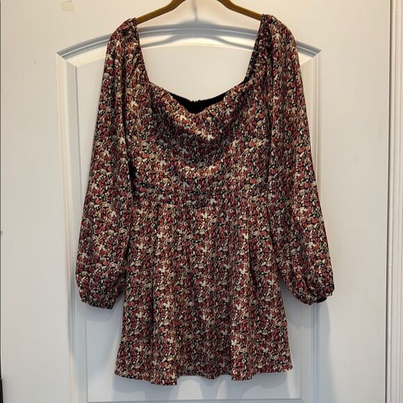 Lush Floral Long Sleeve Dress - Picture 1 of 6